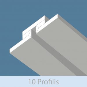 10_profilis_domeritus_gipso ruošiniai; gipso montavimas; lenktas gipsas; LED sviestuvai